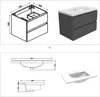 Waschtisch mit Unterschrank 80cm Alast Badmöbel Set Produktbild-Vorschau 6