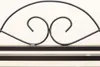 Close-up of a decorative metal headboard. Produktbild-Vorschau