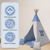 Tipi Zelt für Kinder|Spielzelt Kinder Indoor|Spielzelt mit Produktbild-Vorschau 4