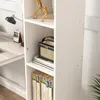 Bibliothèque, blanche, haute, classeurs, bureau, salon, Voir les images du produit 2