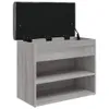 vidaXL Lavica na topánky sivá Sonoma 62x32x50 cm Materiál Náhľad obrázku produktu 5