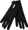 A pair of black gloves laid flat on a white background. Produktbild-Vorschau