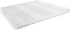 A white mattress with a ribbed surface is shown from a diagonal angle against a white background. Produktbild-Vorschau