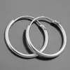 Creole 15mm Drahtcreole mit Steckverschluss glänzend Silber Produktbild-Vorschau 3
