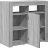 vidaXL Kredens z oświetleniem LED Szary Sonoma 80x35x75 cm Podgląd zdjęcia produktu 7