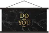 MuchoWow® Textilposter Zitate - Motivation - Gold - Marmor Produktbild-Vorschau 1