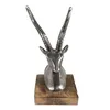 Clayre & Eef Figur Hirsch 21 cm Silberfarbig Aluminium Produktbild-Vorschau 2
