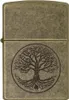 A close-up, front-facing view of a Zippo lighter with an engraved Tree of Life design. Náhľad obrázku produktu