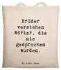 Mr. & Mrs. Panda Beutel Spruch Bruderverständnis - Produktbild-Vorschau 1