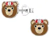 Kinder Ohrstecker „Bär“: Ohrringe Silber 925 Produktbild-Vorschau 1