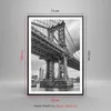 Gerahmtes Poster - Schwarzer Rahmen - Manhattan Brücke Produktbild-Vorschau 5
