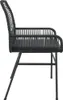 vidaXL Gartenstühle 2 Stk. mit Kissen Schwarz Poly Rattan Produktbild-Vorschau 6
