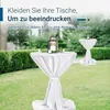 TexDeko Stehtischhussen Premium mit Schleifenband für Produktbild-Vorschau 6