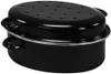 KARL KRÜGER Gänsebräter oval 7,5 l Ø38cm emailliert schwarz Produktbild-Vorschau 1