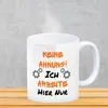 Keine Ahnung! Kaffeebecher mit Spruch in orange Ich arbeite Produktbild-Vorschau 3