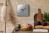 Wohnzimmer Leinwand Uhr Geräuschlos Küche 30x30 Metall, Produktbild-Vorschau 2