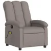 masážne kreslo vidaXL Taupe Fabric Náhľad obrázku produktu 1