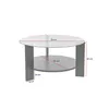 A diagram of a round coffee table with dimensions indicated. Produktbild-Vorschau