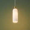 KOSILUM - Hängeleuchte, Metall und Glas - Messing und Weiß Produktbild-Vorschau 1