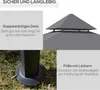 Outsunny Grillpavillon Gartenzelt Grill Pavillon Doppeldach Produktbild-Vorschau 4