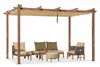 PURPLE LEAF Pergola 3 x 4 m Holzoptik Terrassenüberdachung Produktbild-Vorschau 3
