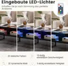 COSTWAY Table basse LED brillante, table basse en marbre Voir les images du produit 3