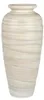 Dekorative schwere Bodenvase 60cm Creme - Relief aus Produktbild-Vorschau 2