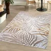 Dywan 160 x 230 cm beżowo-kremowy ze złotymi gałązkami / Podgląd zdjęcia produktu 1