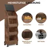 Puluomis Küchenregal Mobiler Küchenwagen mit Klapptür, Produktbild-Vorschau 7