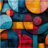 Küchenrückwand Spritzschutz Glas mit Motiv Bunte Kreise 40 Produktbild-Vorschau 3