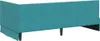 vidaXL Eckbettgestell mit Kopfteil Türkis 100 cm x 200 cm Produktbild-Vorschau 7