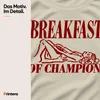 Colazione da campioni. Maglietta da uomo, ironica, con Anteprima dell’immagine prodotto 4