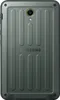 The back of a Samsung tablet is shown against a gray background. Voir les images du produit