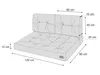 Sada polštářů z palet 120 cm - zelená s pruhy - dvoudílná Náhled obrázku produktu 6