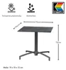 Kettler TUBE Balkon Gastrotisch Alu Klapptisch 70x70 cm Produktbild-Vorschau 3