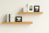 Eichenholz Regal aus Massivholz, 120x15x3 cm, Wandmontage, Produktbild-Vorschau 2