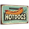 Leinwandbild retro-hotdog 90x60 cm Feeby blau wandbild Produktbild-Vorschau 1