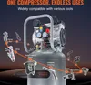 SucceBuy 13 Gallonen Luftkompressor, 2 PS 4 SCFM@90PSI Produktbild-Vorschau 6