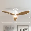 HOMCOM Deckenventilator mit Beleuchtung und Fernbedienung Produktbild-Vorschau 3