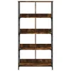 vidaXL Bücherregal Räuchereiche 78,5x33x153 cm Produktbild-Vorschau 4