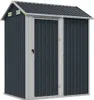vidaXL Szopa narzędziowa antracyt 192x152,5x237 cm Stal Podgląd zdjęcia produktu 1