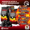 DEUBA® 9 Kg Grillbriketts 3 x 3kg Holzkohle Grillkohle Produktbild-Vorschau 2