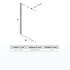 SONNI Duschwand Walk-in-Dusche NANO-GLAS (80cm) Glas für Produktbild-Vorschau 7