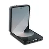 A black flip phone case is shown open on a white background. Produktbild-Vorschau