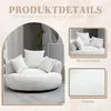 Sweiko Lazy Sofa Durevole Comfort Lounger Alto Schienale Anteprima dell’immagine prodotto 2