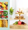 Relaxdays Etagere Bambus, HxD: 25 x 30 cm,  3-stöckige Produktbild-Vorschau 3