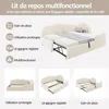 Merax Polsterbett Schlafsofa 90x200 cm L-Form mit Produktbild-Vorschau 11
