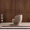 sweeek - 360°-Drehsessel mit Stoffbezug - Beige Produktbild-Vorschau 6