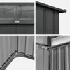 sweeek - Gartenschuppen aus Metall 4,85m2 mit Lichtschacht Produktbild-Vorschau 5