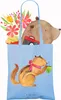 Mr. & Mrs. Panda Tote Bag Eichhörnchen Smoothie - Sky Blue Produktbild-Vorschau 3